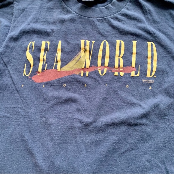 VTG Sea World Tee Sz M - Picture 3 of 5